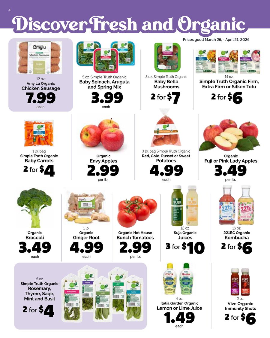 Offres Harris Teeter États-Unis de 25 mars à 21 avril 2026 Catalogue d'offres mensuelles - Harris Teeter - États-Unis - 25 mars 2026 – 21 avril 2026 - Page 4