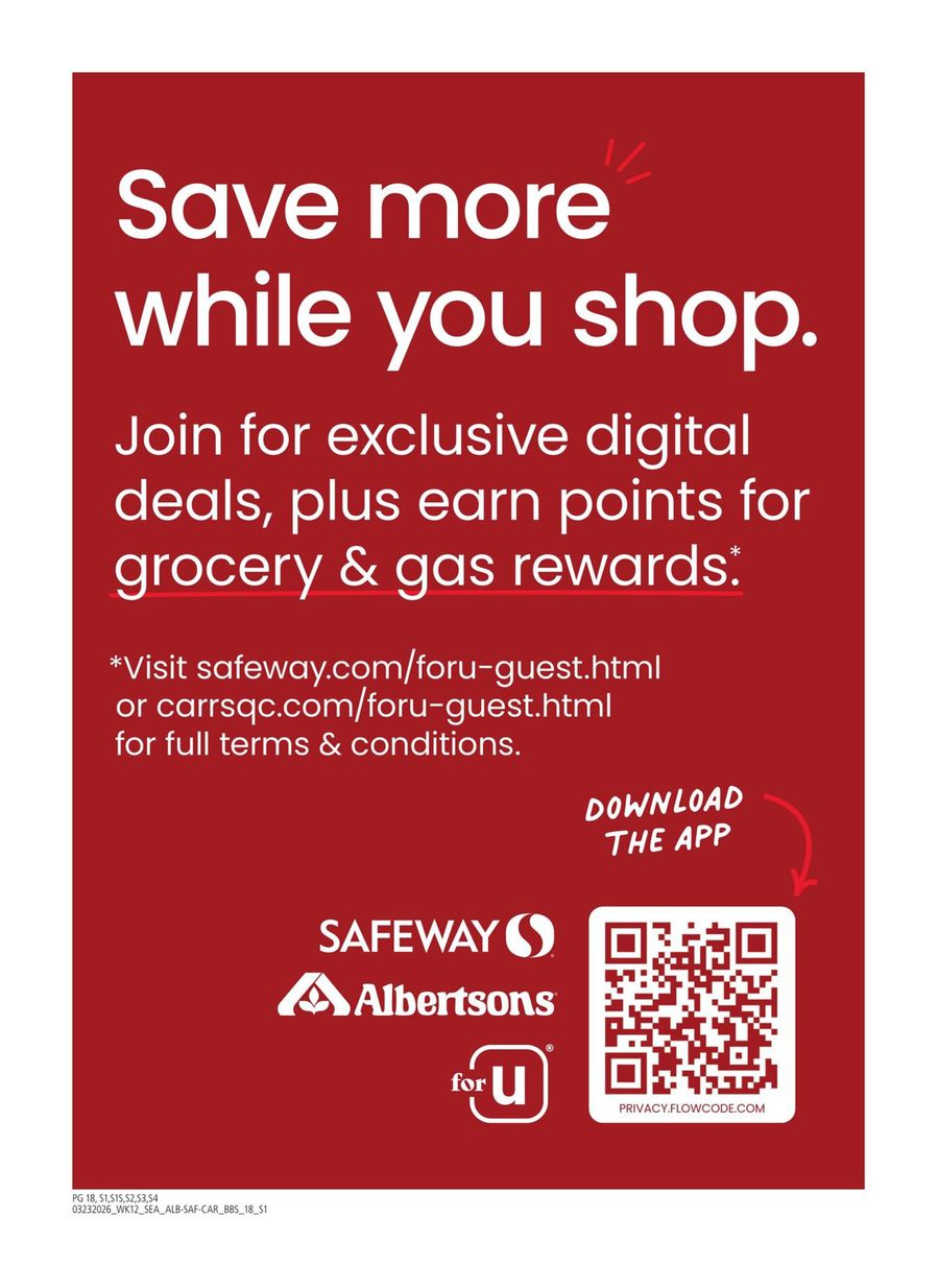 Offres Albertsons États-Unis de 23 mars à 19 avril 2026 GRAND LIVRE DES ÉCONOMIES - Albertsons - États-Unis - 23 mars 2026 – 19 avril 2026 - Page 18