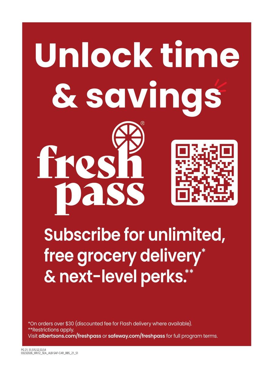 Offres Albertsons États-Unis de 23 mars à 19 avril 2026 GRAND LIVRE DES ÉCONOMIES - Albertsons - États-Unis - 23 mars 2026 – 19 avril 2026 - Page 21