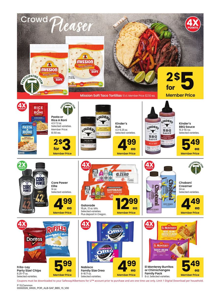 Offres Albertsons États-Unis Portland de 30 mars à 3 mai 2026 GRAND LIVRE DES ÉCONOMIES - Albertsons - États-Unis - 30 mars 2026 – 3 mai 2026 - Page 15