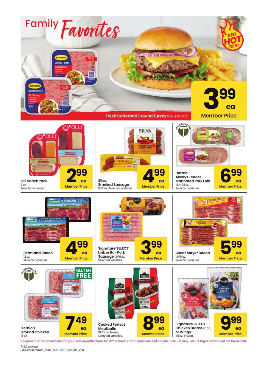 Offres Albertsons États-Unis Portland de 30 mars à 3 mai 2026 GRAND LIVRE DES ÉCONOMIES - Albertsons - États-Unis - 30 mars 2026 – 3 mai 2026 - Page 3