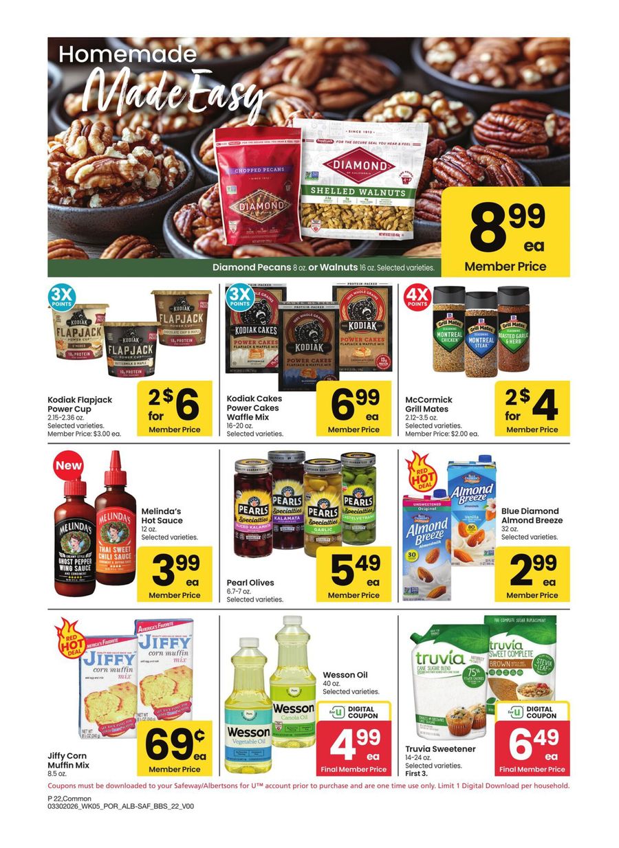 Offres Albertsons États-Unis Portland de 30 mars à 3 mai 2026 GRAND LIVRE DES ÉCONOMIES - Albertsons - États-Unis - 30 mars 2026 – 3 mai 2026 - Page 22