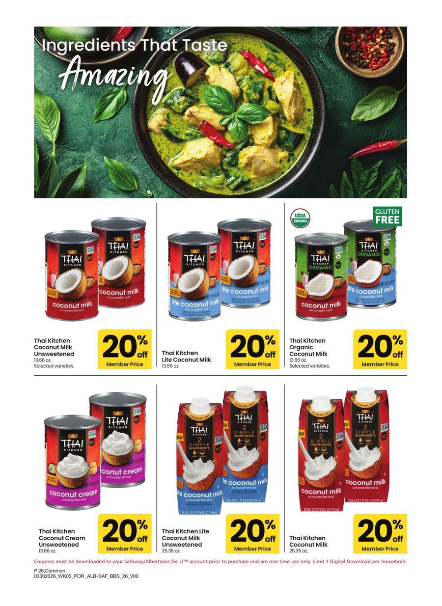 Offres Albertsons États-Unis Portland de 30 mars à 3 mai 2026 GRAND LIVRE DES ÉCONOMIES - Albertsons - États-Unis - 30 mars 2026 – 3 mai 2026 - Page 26