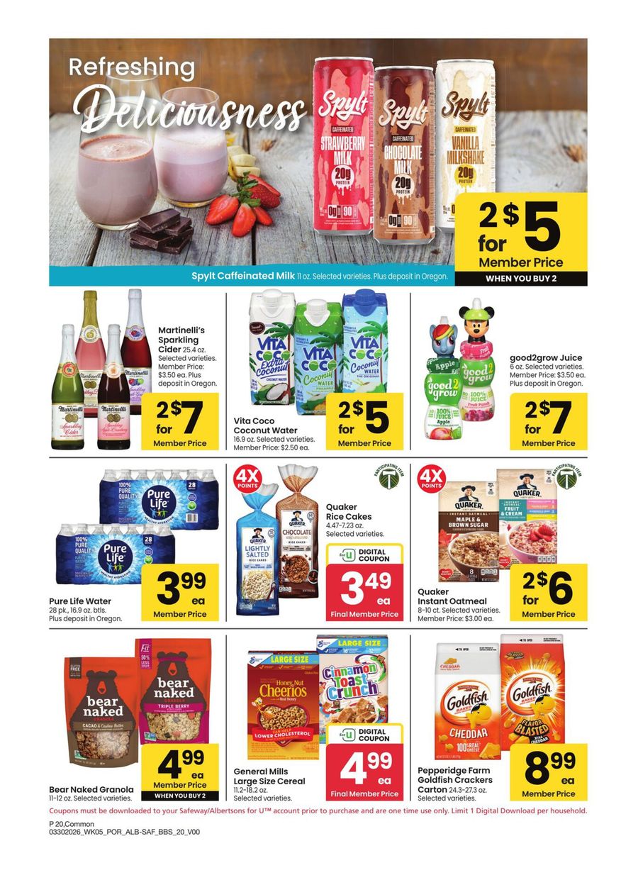 Offres Albertsons États-Unis Portland de 30 mars à 3 mai 2026 GRAND LIVRE DES ÉCONOMIES - Albertsons - États-Unis - 30 mars 2026 – 3 mai 2026 - Page 20