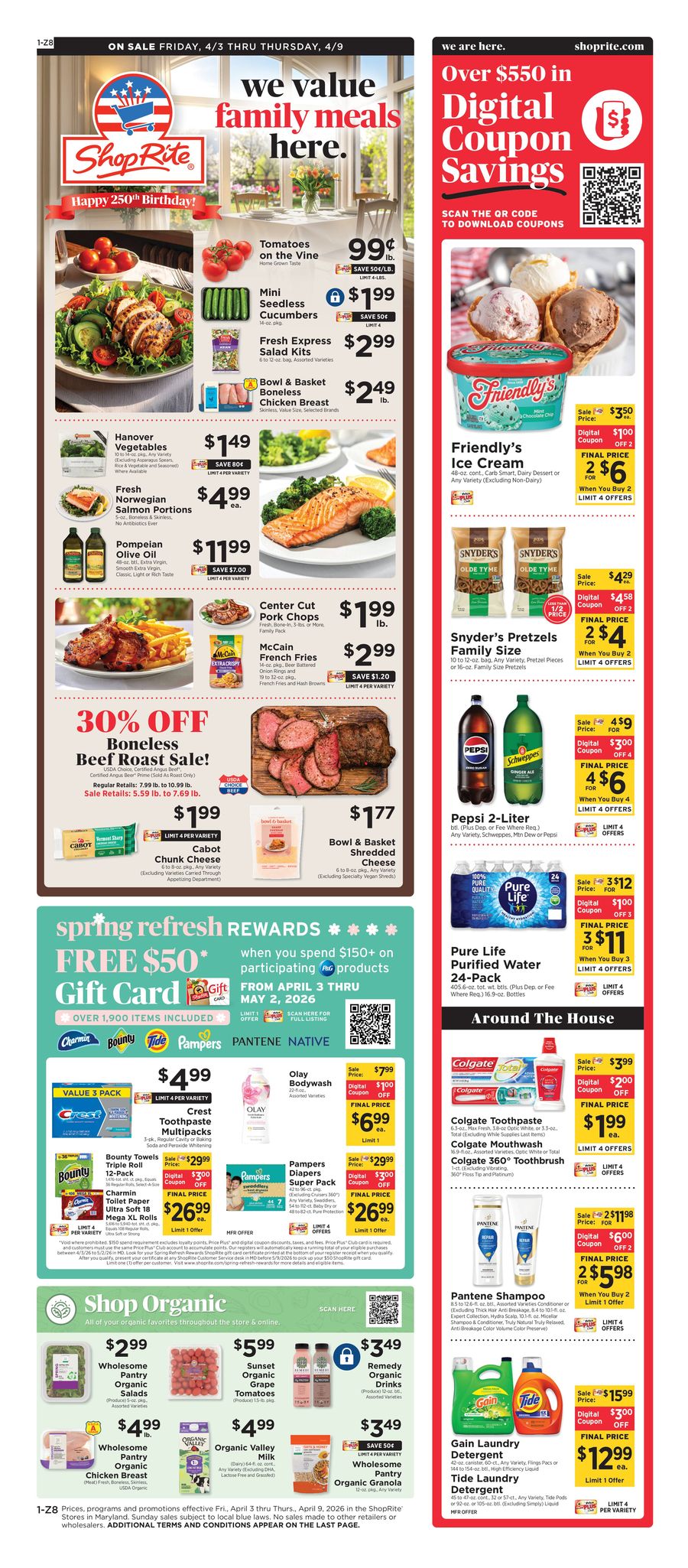 Offres ShopRite États-Unis de 2 à 9 avril 2026 Offre hebdomadaire - ShopRite - États-Unis - 2 avril 2026 – 9 avril 2026 - Page 1