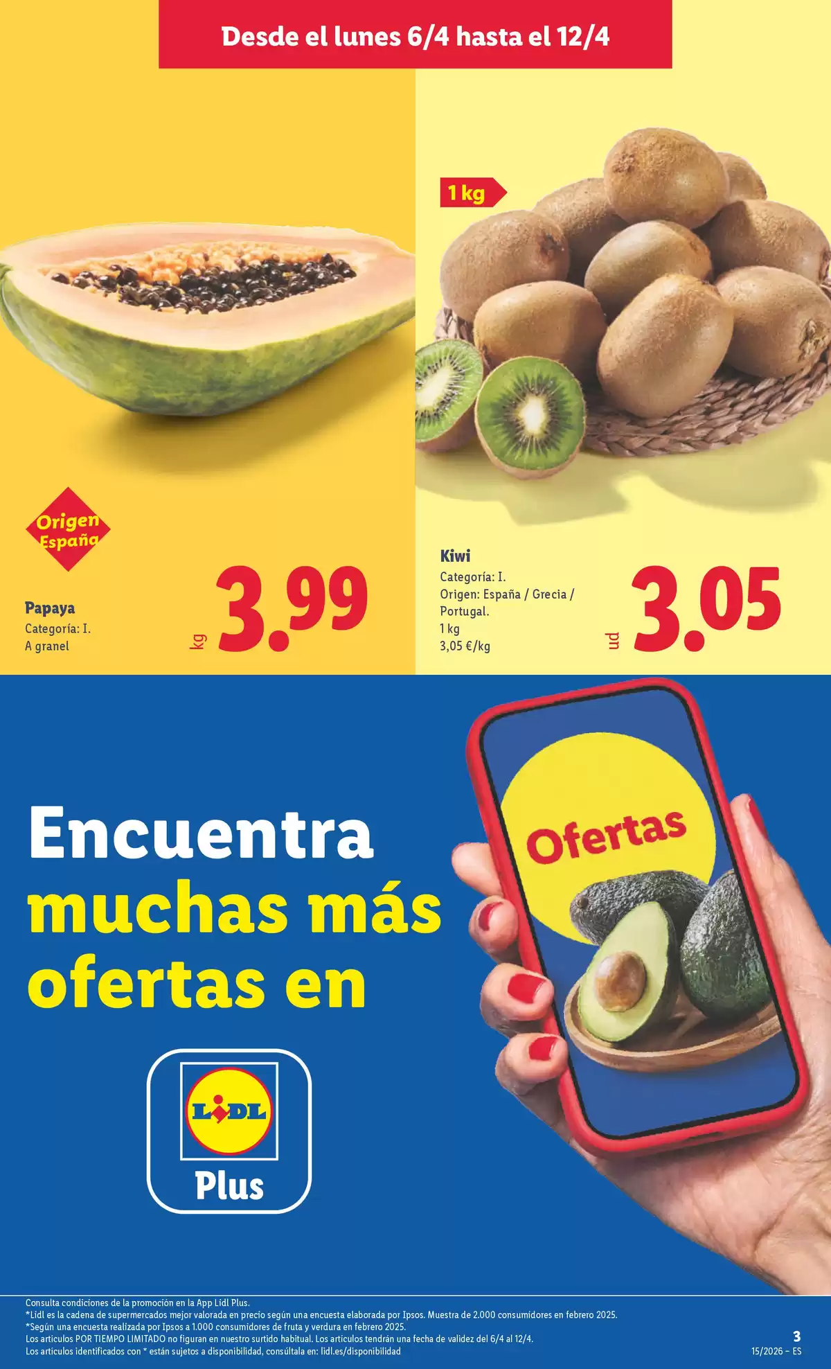 Offres Lidl Espagne de 6 à 12 avril 2026 Offres hebdomadaires - Lidl - Espagne - 6 avril 2026 – 12 avril 2026 - Page 3