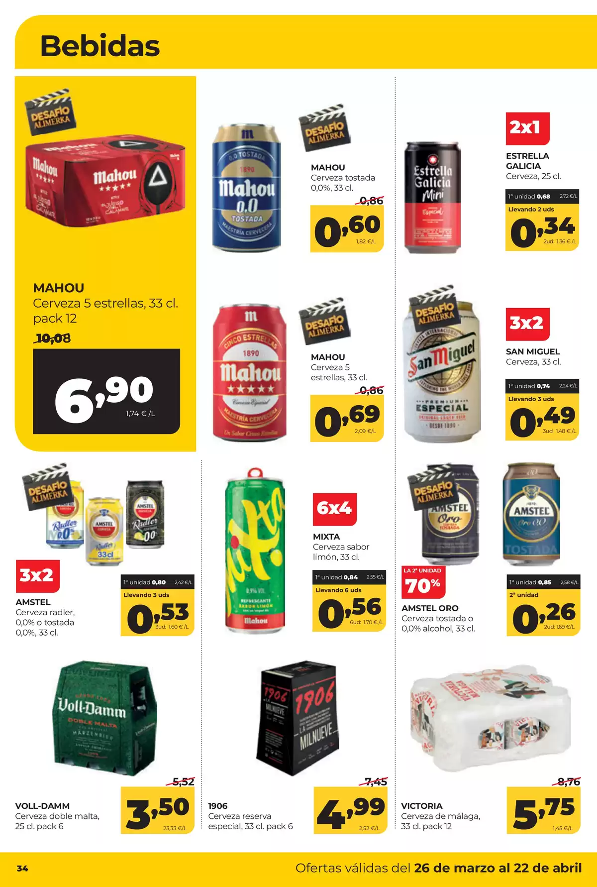 Offres ‎Supermarchés Alimerka‎ Espagne de 26 mars à 22 avril 2026 Catalogue d'offres mensuelles - ‎Supermarchés Alimerka‎ - Espagne - 26 mars 2026 – 22 avril 2026 - Page 34