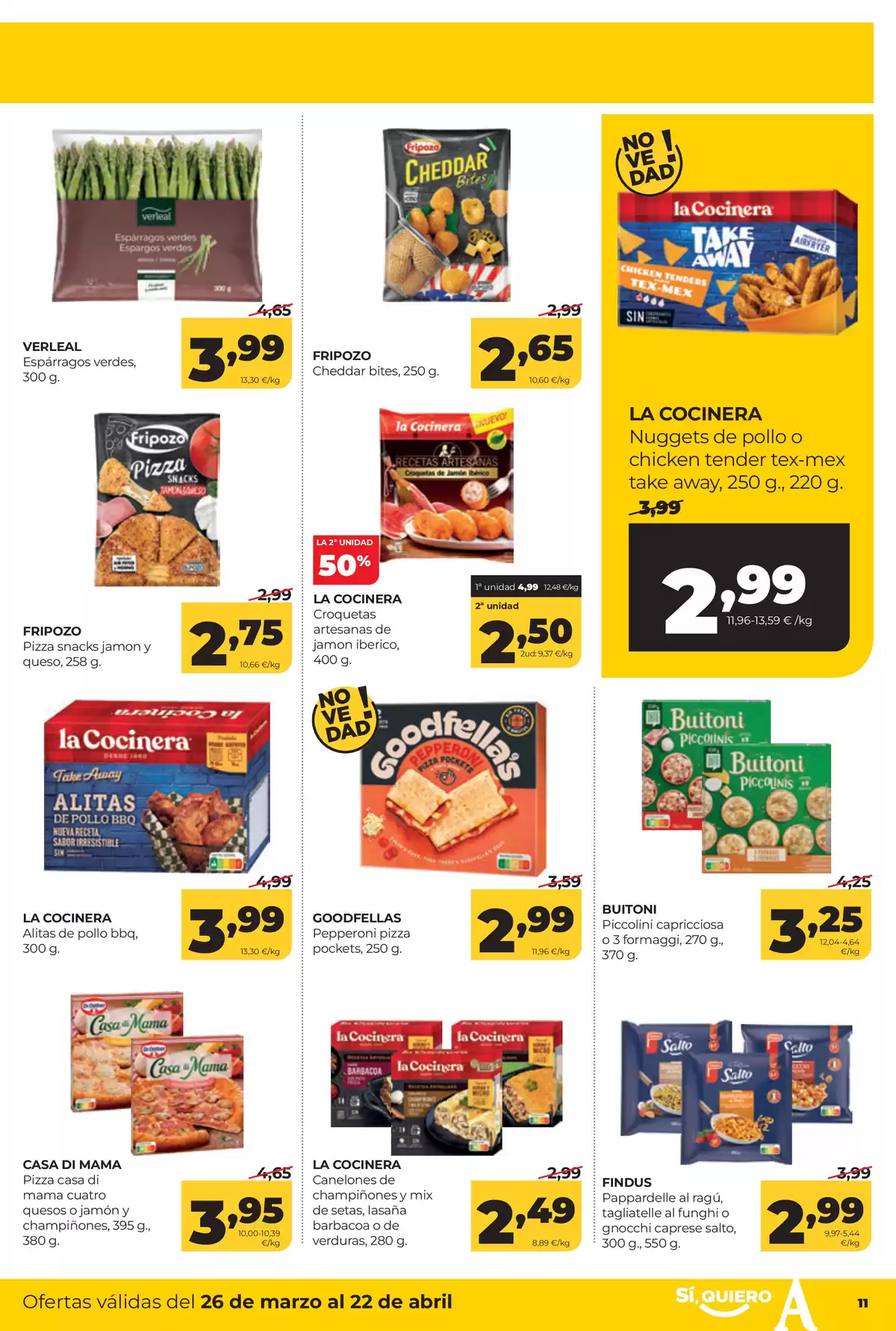 Offres ‎Supermarchés Alimerka‎ Espagne de 26 mars à 22 avril 2026 Catalogue d'offres mensuelles - ‎Supermarchés Alimerka‎ - Espagne - 26 mars 2026 – 22 avril 2026 - Page 11
