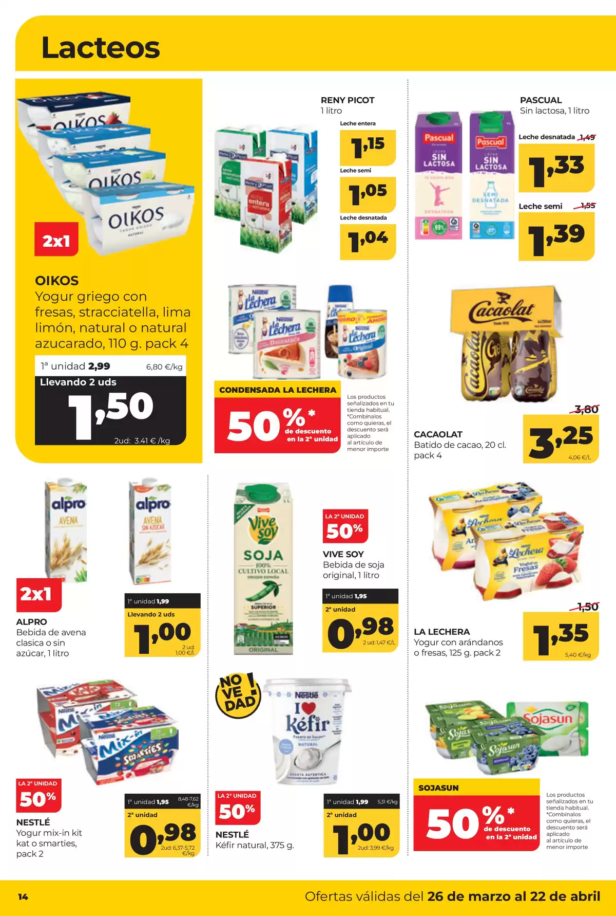 Offres ‎Supermarchés Alimerka‎ Espagne de 26 mars à 22 avril 2026 Catalogue d'offres mensuelles - ‎Supermarchés Alimerka‎ - Espagne - 26 mars 2026 – 22 avril 2026 - Page 14