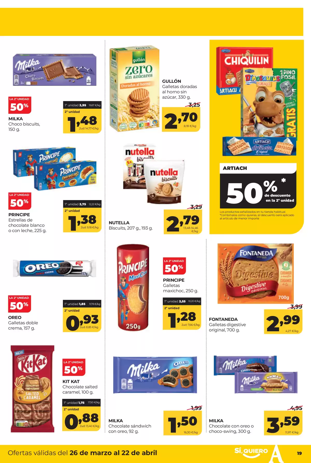 Offres ‎Supermarchés Alimerka‎ Espagne de 26 mars à 22 avril 2026 Catalogue d'offres mensuelles - ‎Supermarchés Alimerka‎ - Espagne - 26 mars 2026 – 22 avril 2026 - Page 19
