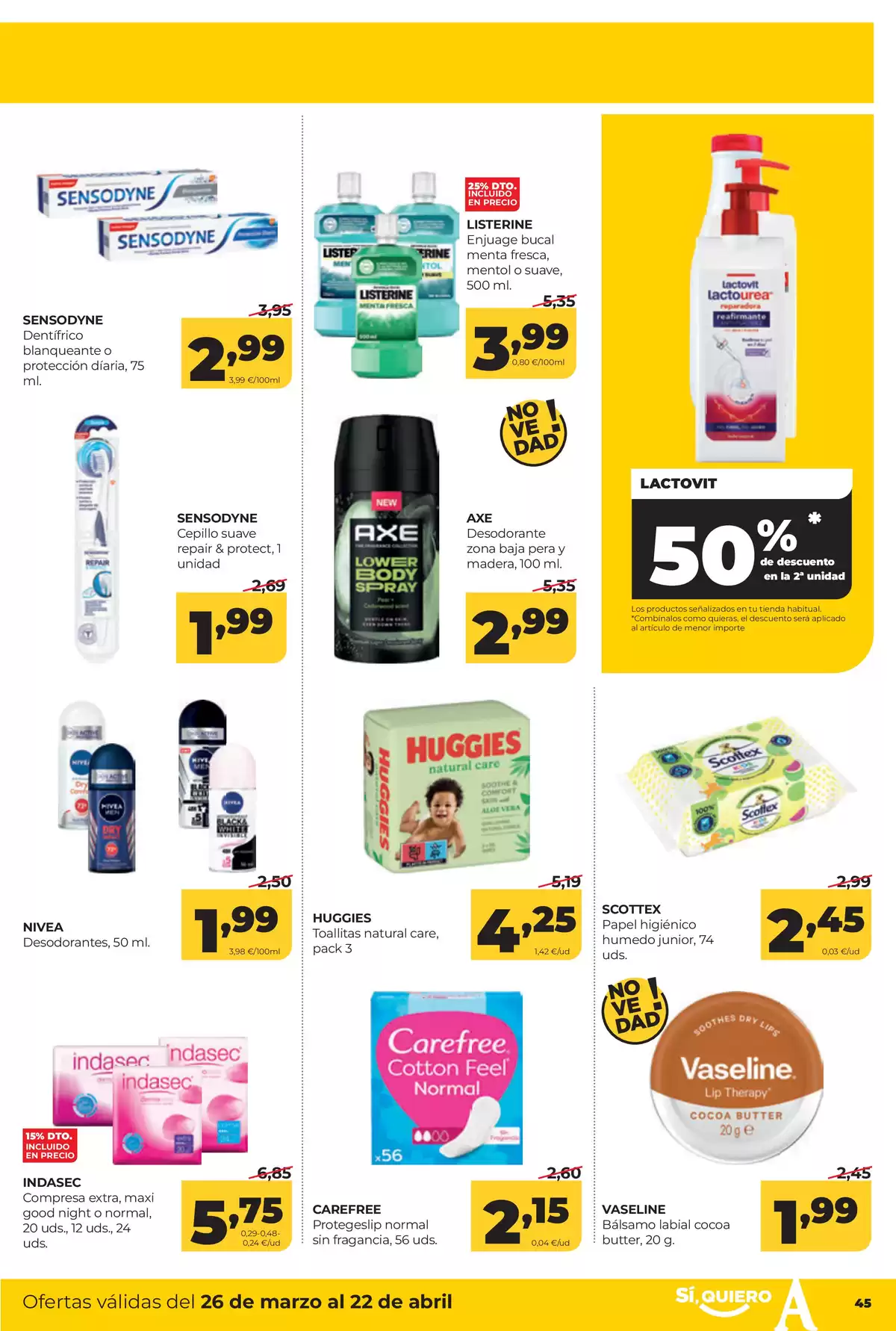 Offres ‎Supermarchés Alimerka‎ Espagne de 26 mars à 22 avril 2026 Catalogue d'offres mensuelles - ‎Supermarchés Alimerka‎ - Espagne - 26 mars 2026 – 22 avril 2026 - Page 47