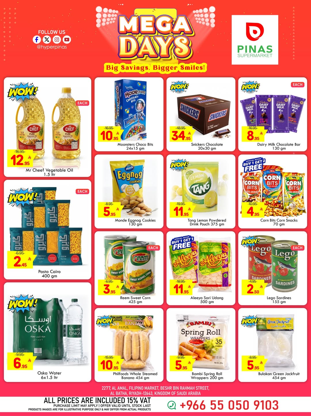 Pinas Supermarket Saudi Arabia offers in Albtha from 20 to 26 Shawwal 1447 AH (8 – 14 April 2026) Mega Days Deals - Pinas Supermarket - Saudi Arabia - 8 April 2026 – 14 April 2026 - Page 2