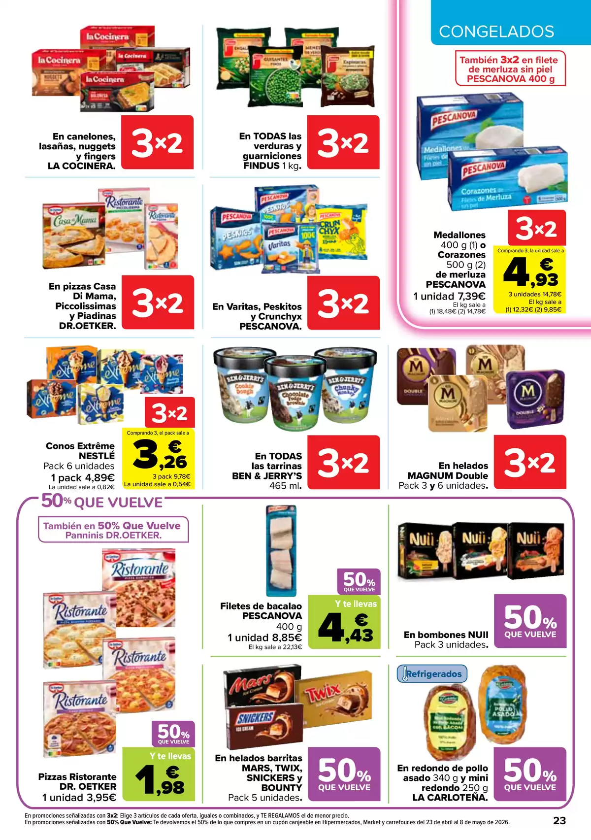 Offres Carrefour Espagne de 7 à 22 avril 2026 50% DE RETOUR + 3x2 - Carrefour - Espagne - 7 avril 2026 – 22 avril 2026 - Page 22