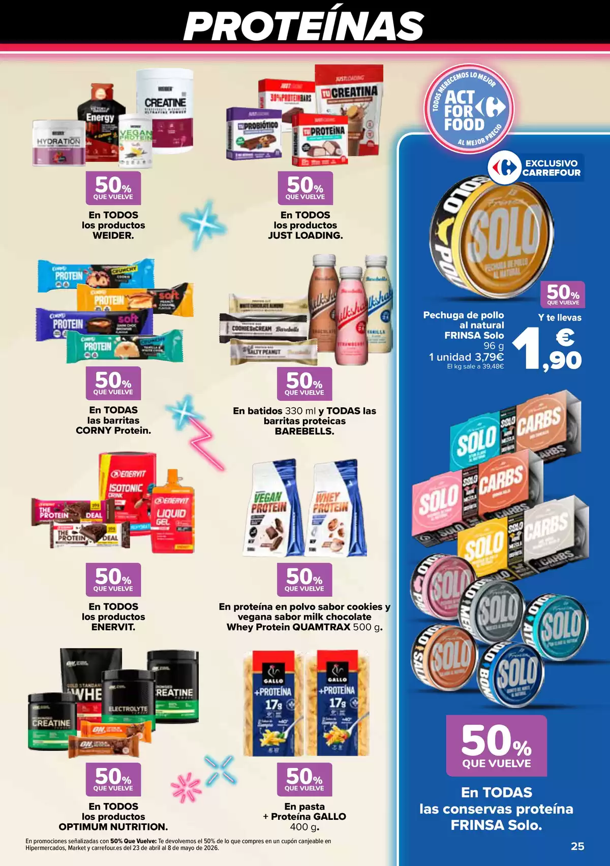 Offres Carrefour Espagne de 7 à 22 avril 2026 50% DE RETOUR + 3x2 - Carrefour - Espagne - 7 avril 2026 – 22 avril 2026 - Page 24