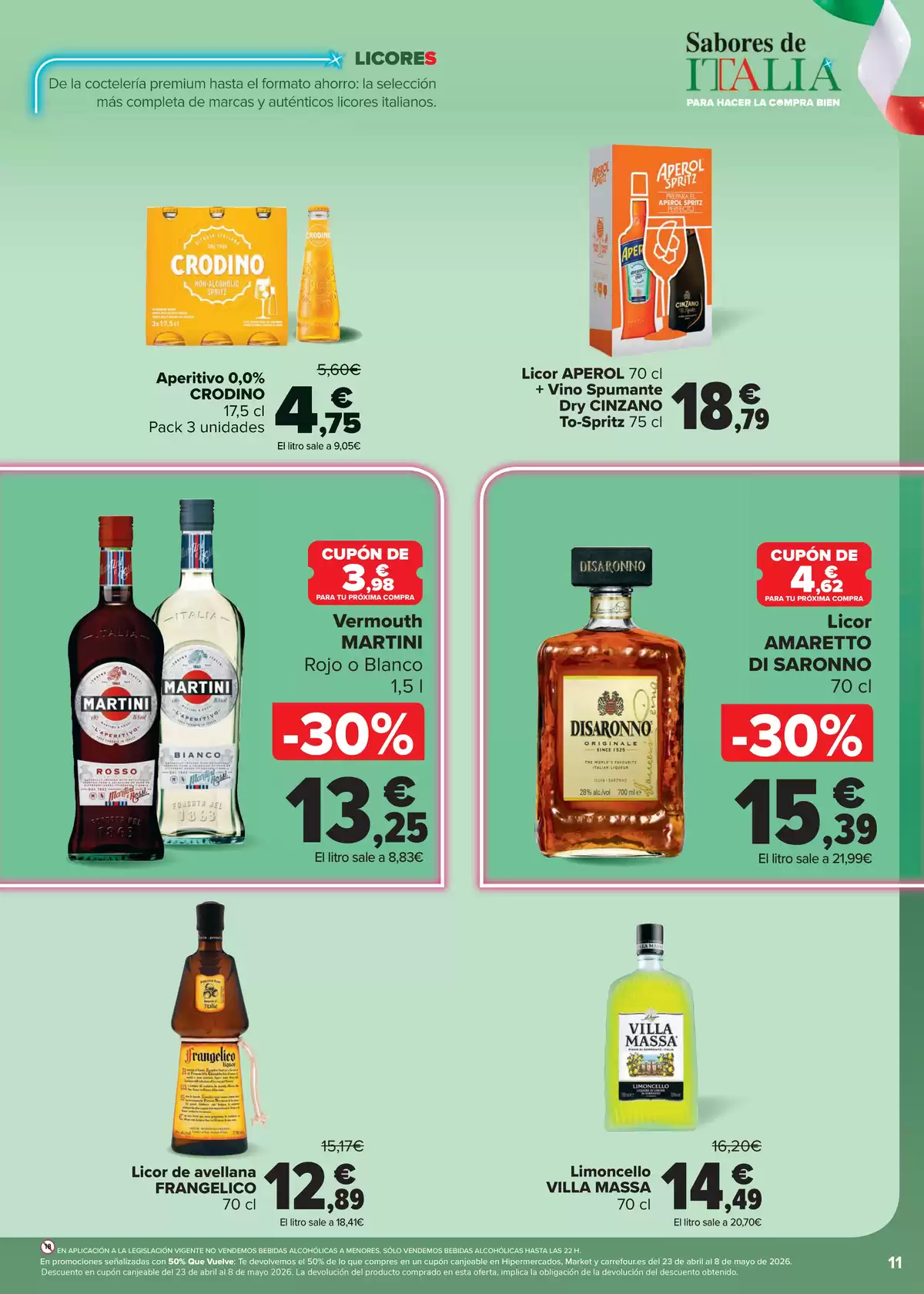 Offres Carrefour Espagne de 7 à 22 avril 2026 Des saveurs ITALIENNES pour bien faire ses courses - Carrefour - Espagne - 7 avril 2026 – 22 avril 2026 - Page 11