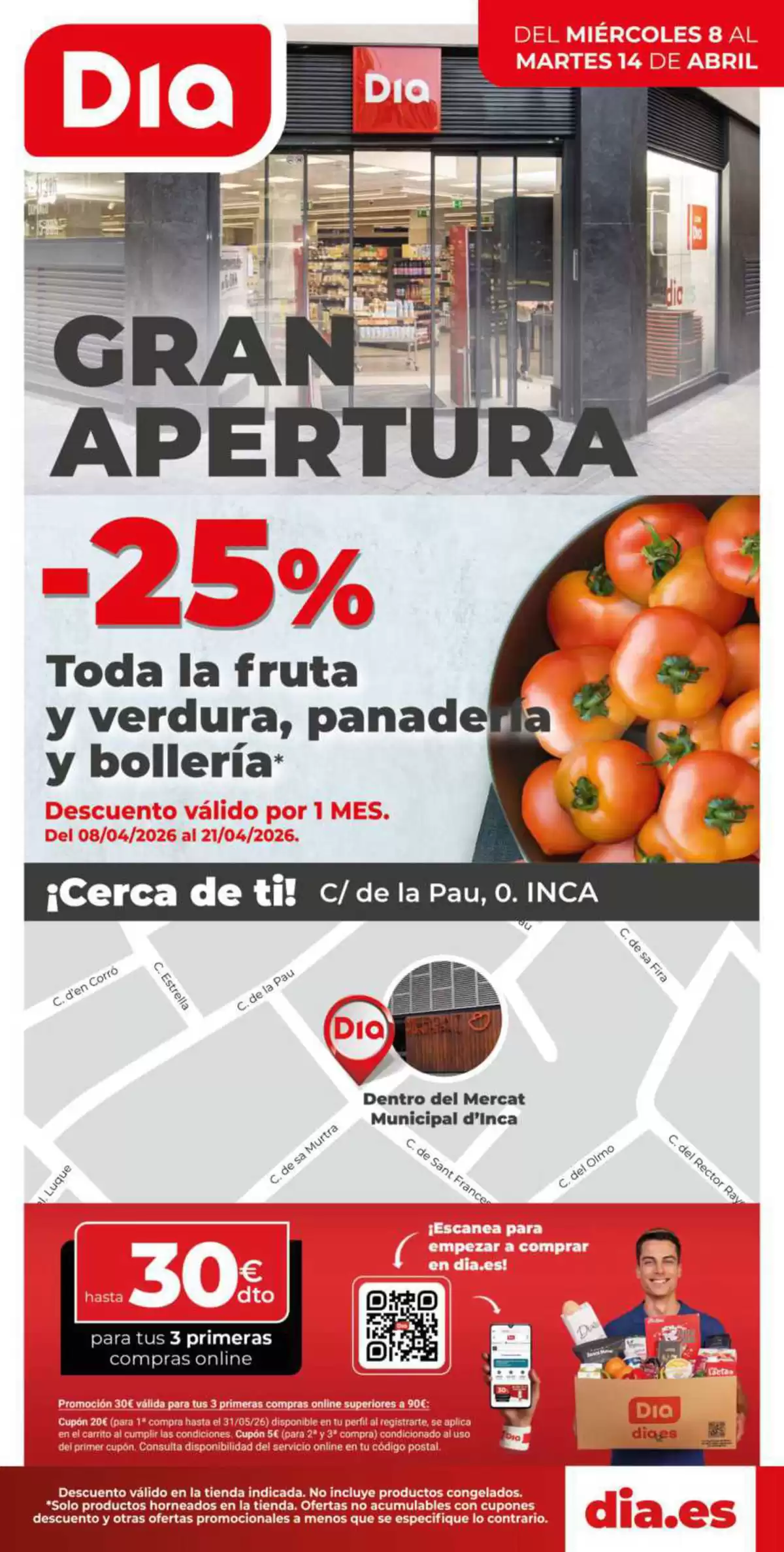 Ofertas de Dia España de 8 a 14 abril 2026 Gran apertura -20% - Dia - España - 8 abril 2026 – 14 abril 2026 - Página 1