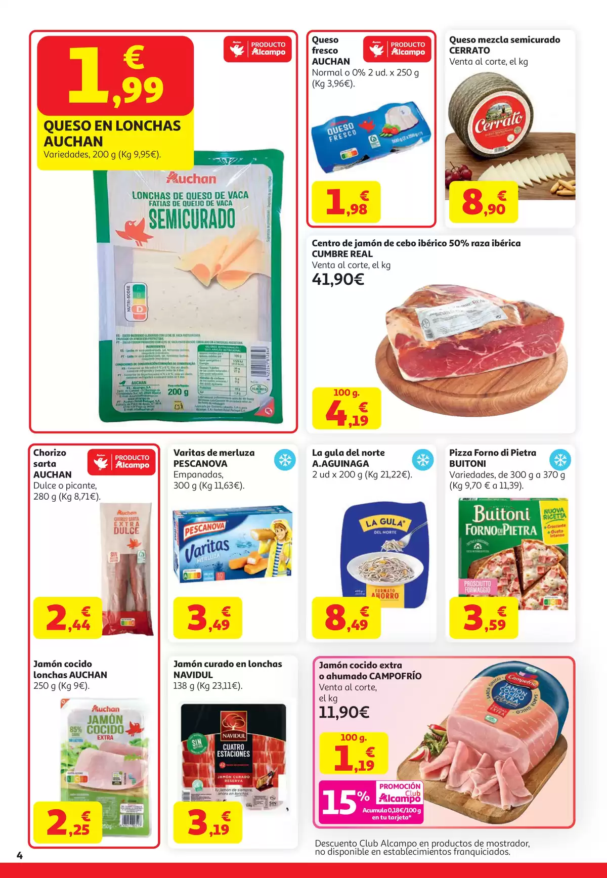 Offres Alcampo Supermarché Espagne de 7 à 20 avril 2026 20 % Promotion Club Alcampo - Alcampo - Espagne - 7 avril 2026 – 20 avril 2026 - Page 4