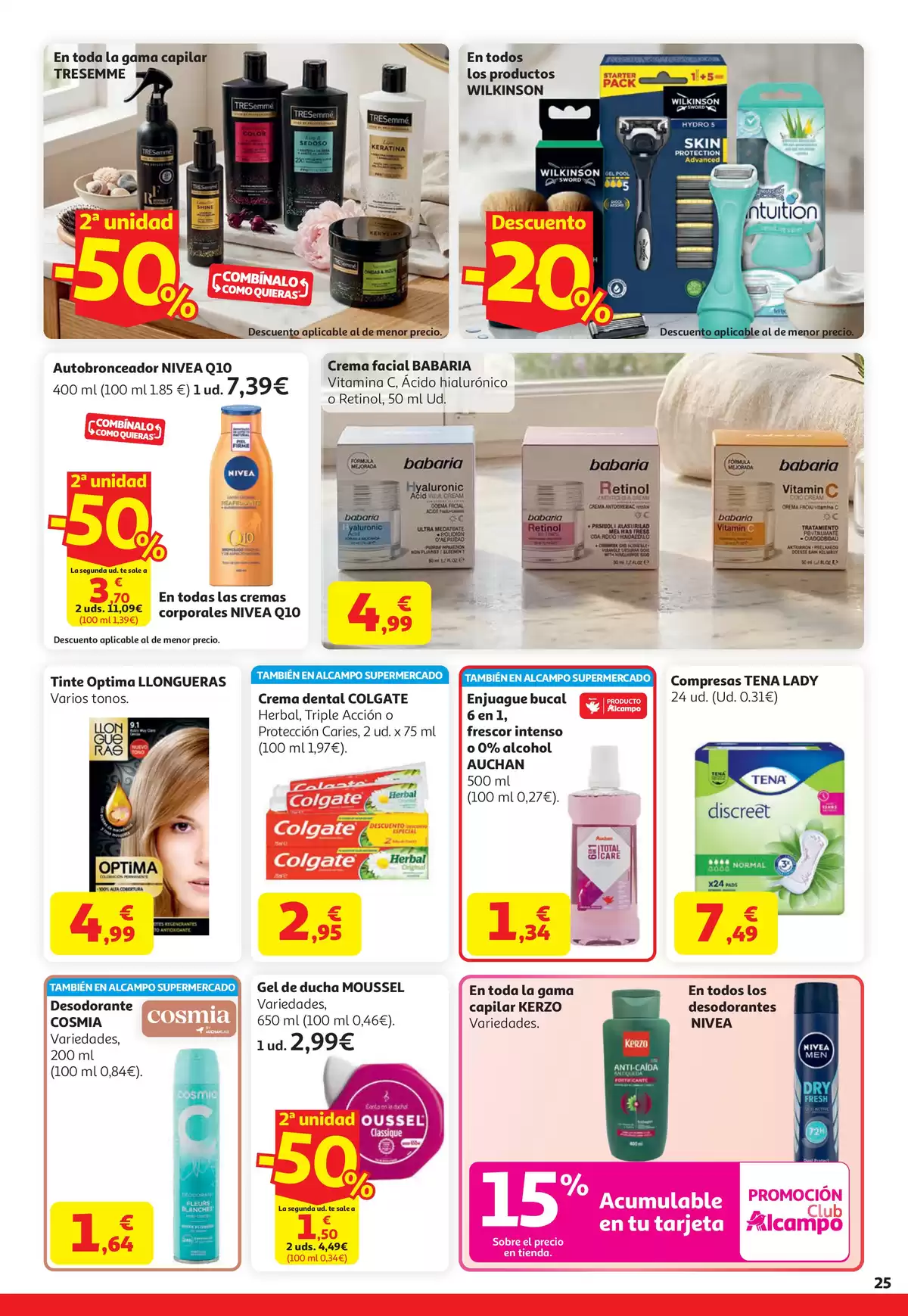 Offres Alcampo Hypermarchés Espagne de 7 à 20 avril 2026 20 % Promotion Club Alcampo - Alcampo - Espagne - 7 avril 2026 – 20 avril 2026 - Page 25