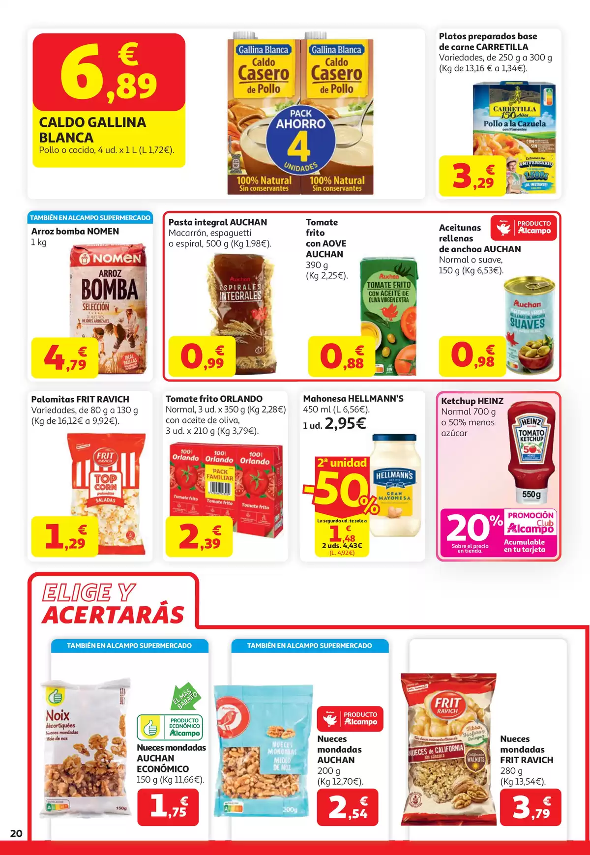 Offres Alcampo Hypermarchés Espagne de 7 à 20 avril 2026 20 % Promotion Club Alcampo - Alcampo - Espagne - 7 avril 2026 – 20 avril 2026 - Page 20