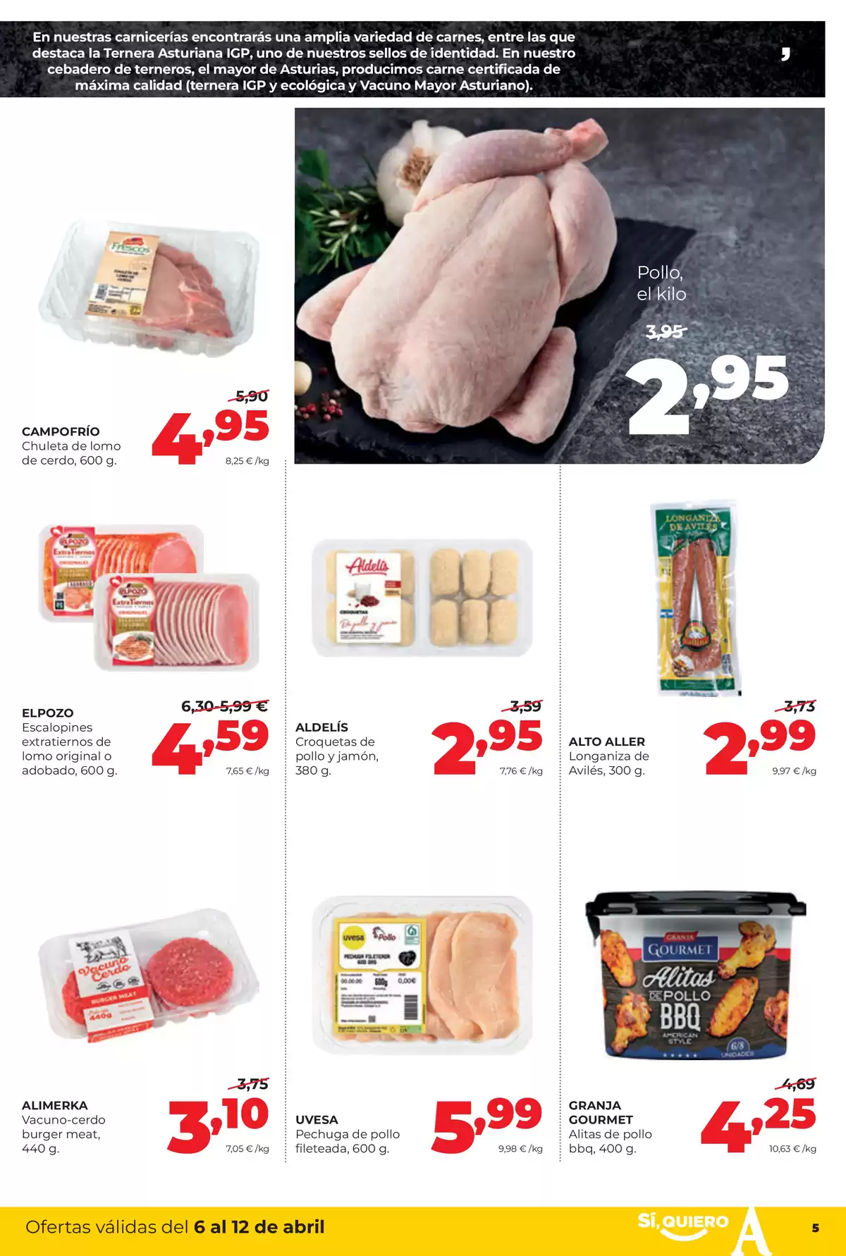 Offres ‎Supermarchés Alimerka‎ Espagne Asturies de 6 à 12 avril 2026 Offres hebdomadaires - ‎Supermarchés Alimerka‎ - Espagne - 6 avril 2026 – 12 avril 2026 - Page 5