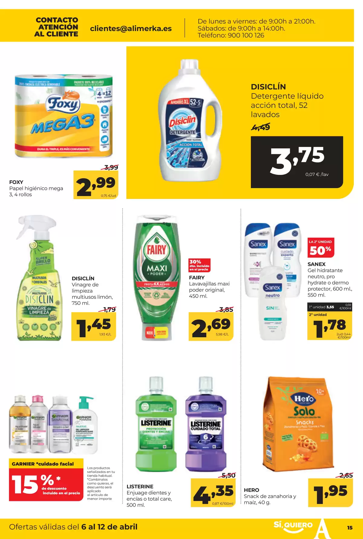 Offres ‎Supermarchés Alimerka‎ Espagne Léon, Castille, Galicia de 6 à 12 avril 2026 Offres hebdomadaires - ‎Supermarchés Alimerka‎ - Espagne - 6 avril 2026 – 12 avril 2026 - Page 15