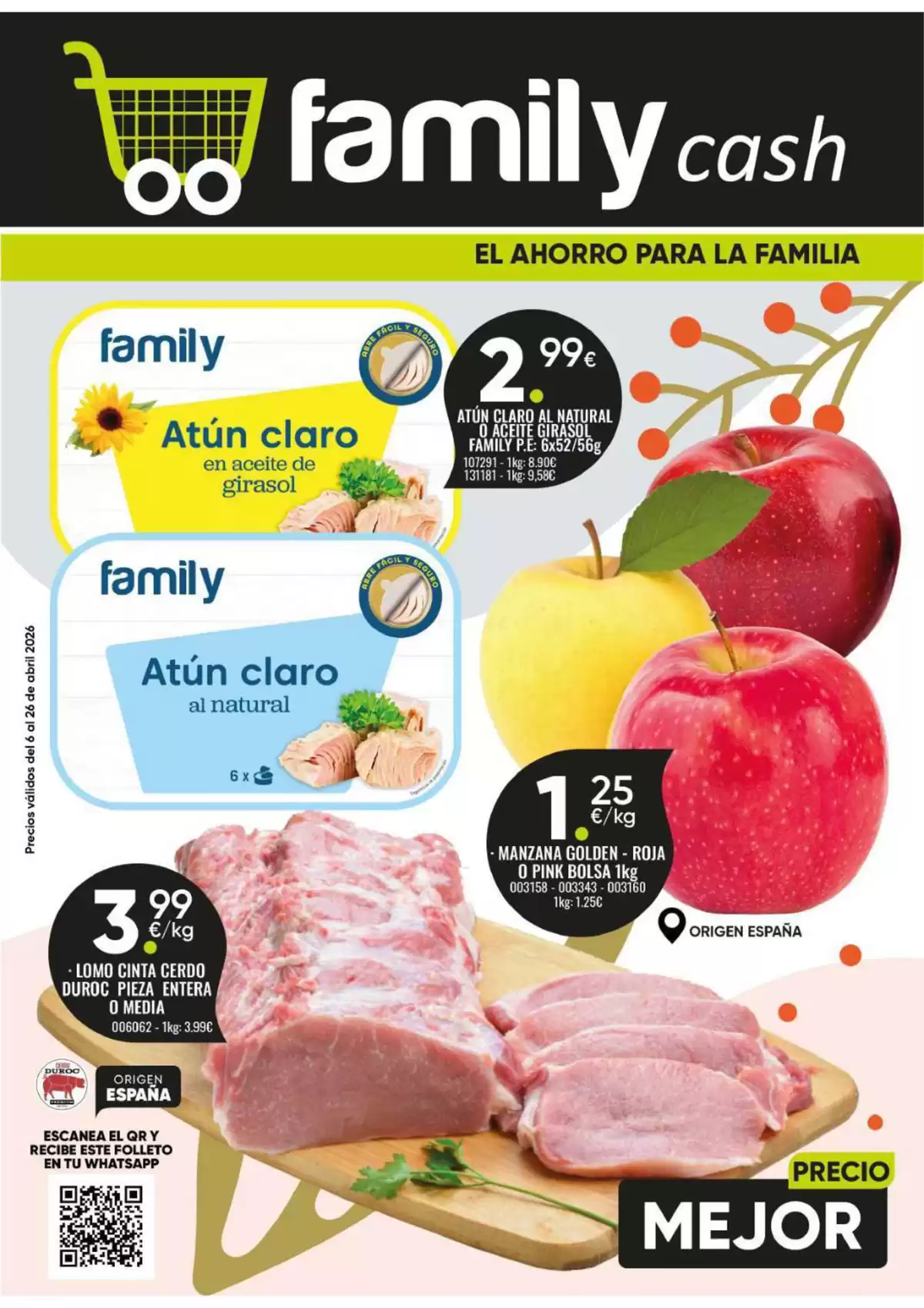 Ofertas de Supermercado Family Cash España de 6 a 26 abril 2026 Folleto de descuentos - Supermercado Family Cash - España - 6 abril 2026 – 26 abril 2026 - Página 1