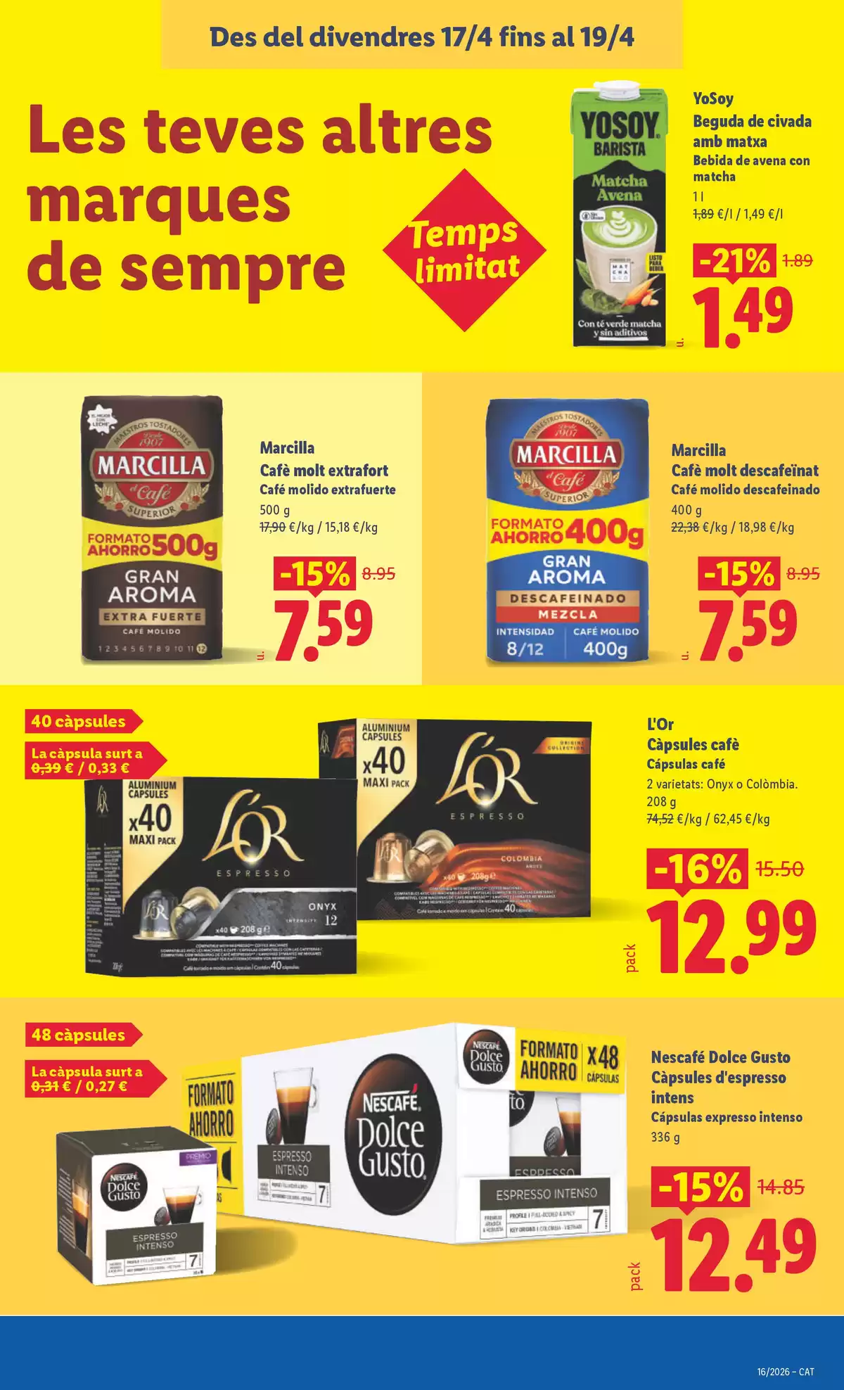 Offres Lidl Espagne de 13 à 19 avril 2026 Offres hebdomadaires - Lidl - Espagne - 13 avril 2026 – 19 avril 2026 - Page 37