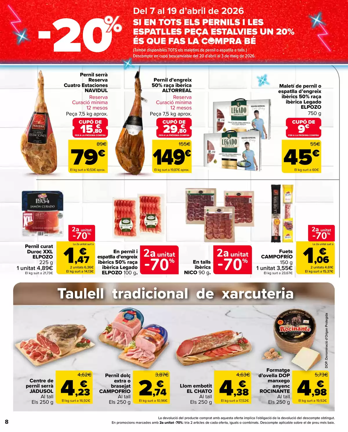 Offres Carrefour Markt Espagne de 7 à 20 avril 2026 2ème unité à 50 % - Carrefour - Espagne - 7 avril 2026 – 20 avril 2026 - Page 8