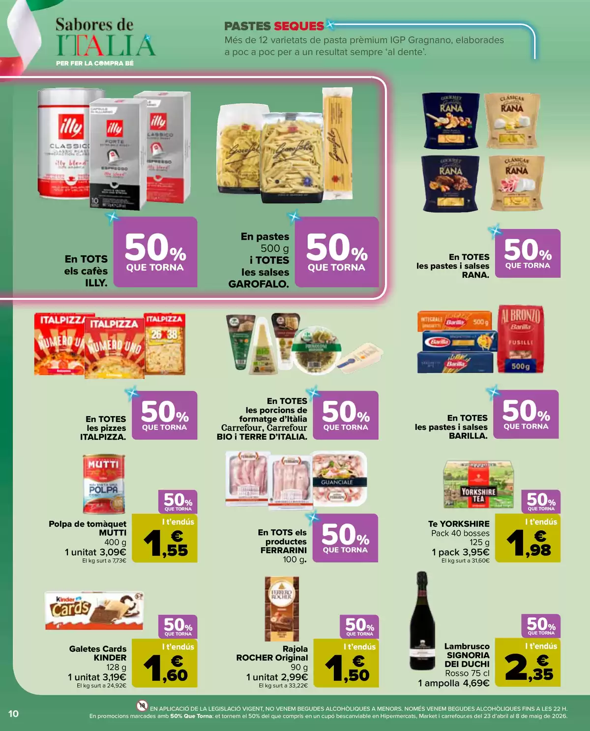 Offres Carrefour Markt Espagne de 7 à 20 avril 2026 2ème unité à 50 % - Carrefour - Espagne - 7 avril 2026 – 20 avril 2026 - Page 10
