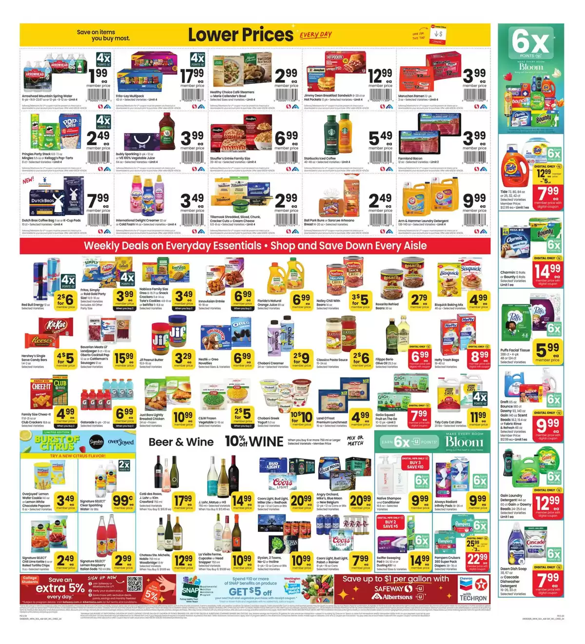 Offres Supermarché Safeway États-Unis de 8 à 14 avril 2026 Offres spéciales attrayantes pour tous - Supermarché Safeway - États-Unis - 8 avril 2026 – 14 avril 2026 - Page 1