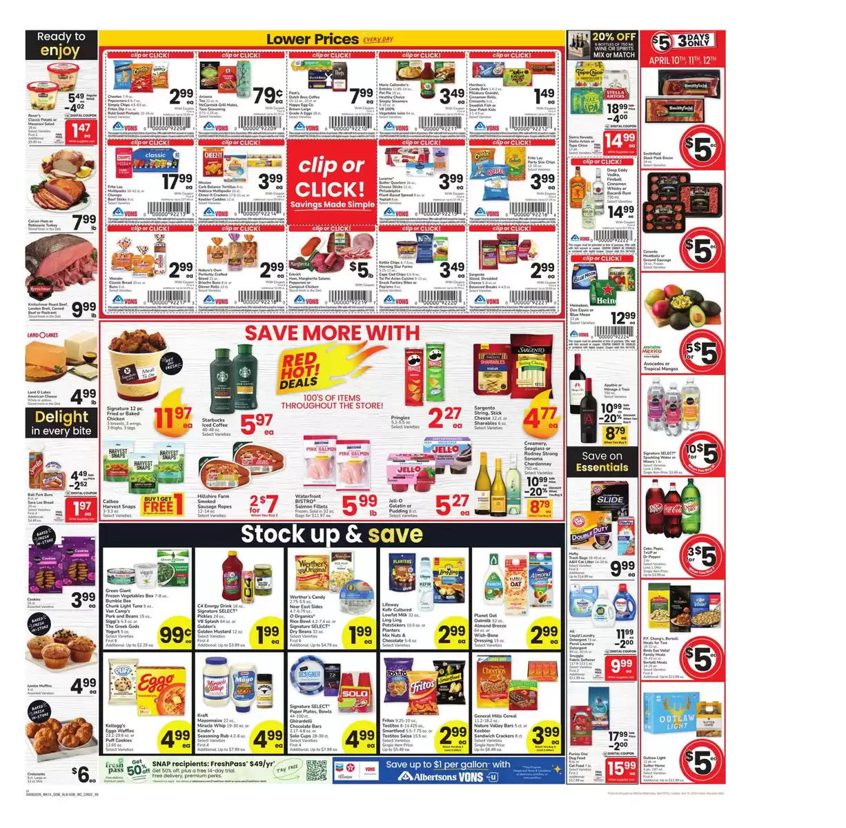 Offres Supermarché Vons États-Unis Sud-ouest de 8 à 14 avril 2026 Offres hebdomadaires - Supermarché Vons - États-Unis - 8 avril 2026 – 14 avril 2026 - Page 1