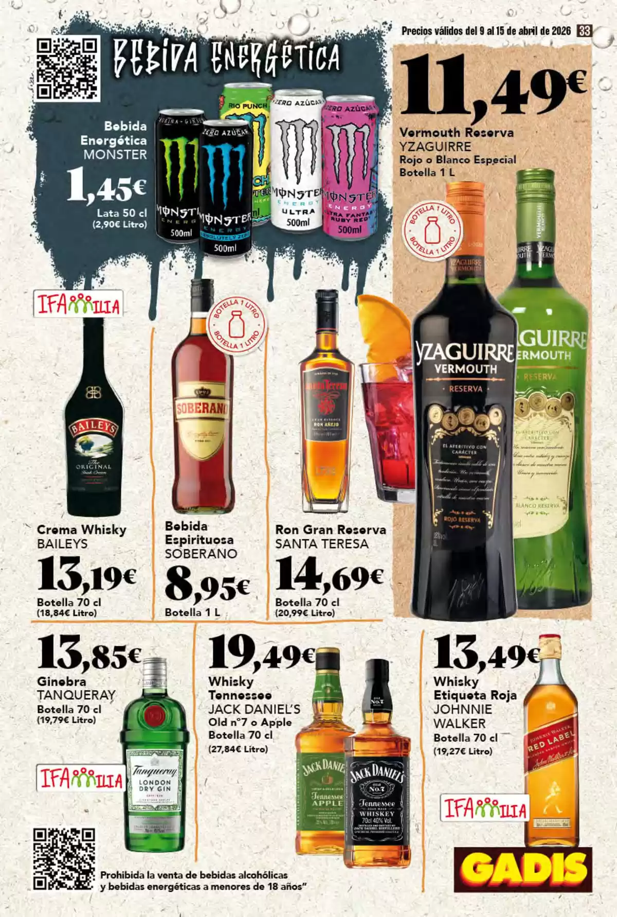 Offres GADIS Espagne de 9 à 15 avril 2026 Nouveaux prix - GADIS - Espagne - 9 avril 2026 – 15 avril 2026 - Page 33