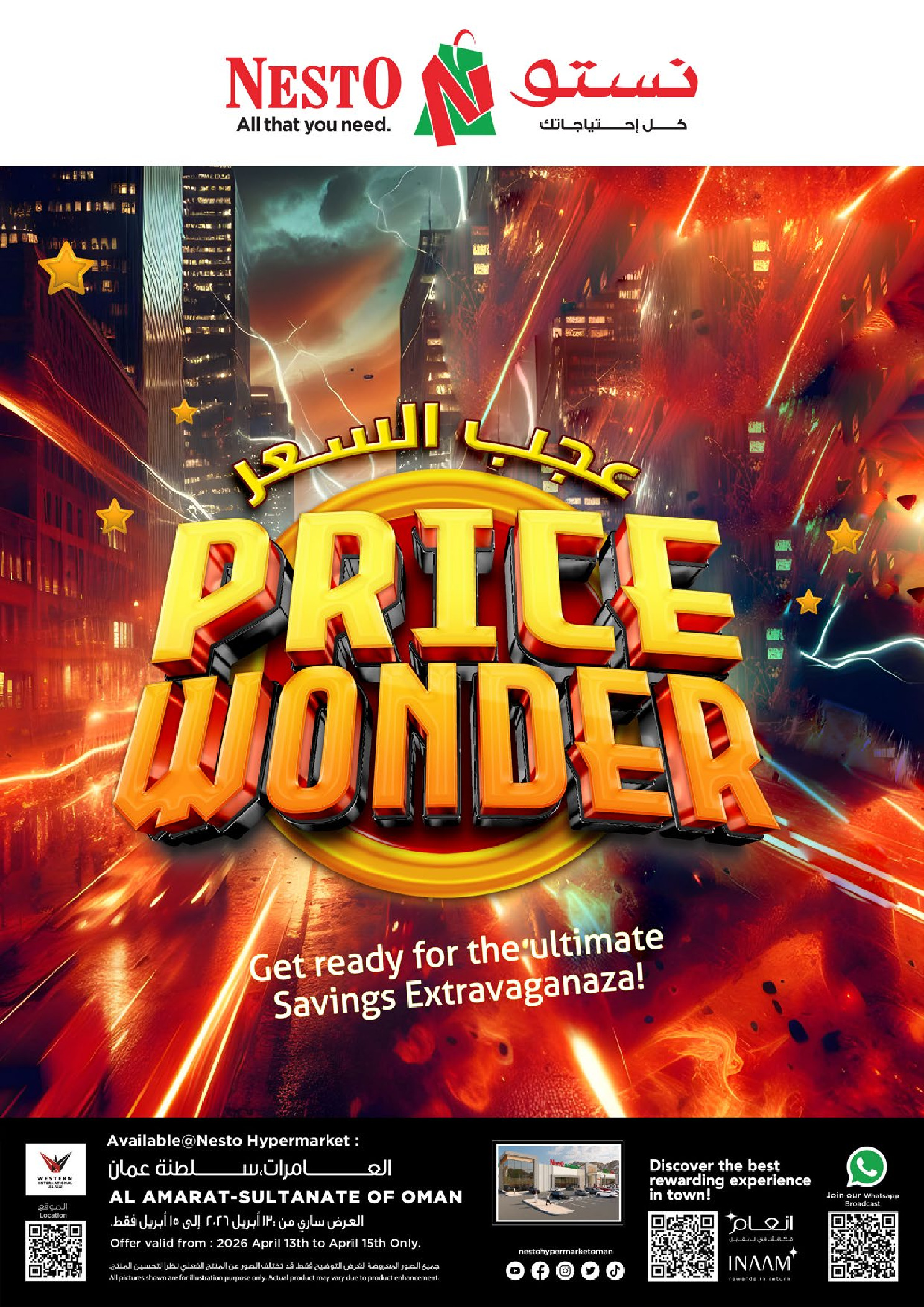 Nesto Oman offers in Alaamrat from 13 to 15 April 2026 Price Wonder - Page 1