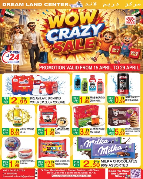 Dream Land supermarket offers in Dubai from 15 to 29 April 2026 Crazy offers - Page 1