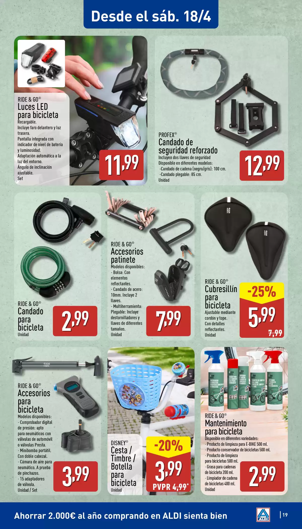 Offres ALDI Espagne de 13 à 19 avril 2026 Comme il coûte peu d'acheter bien ! - ALDI - Espagne - 13 avril 2026 – 19 avril 2026 - Page 19