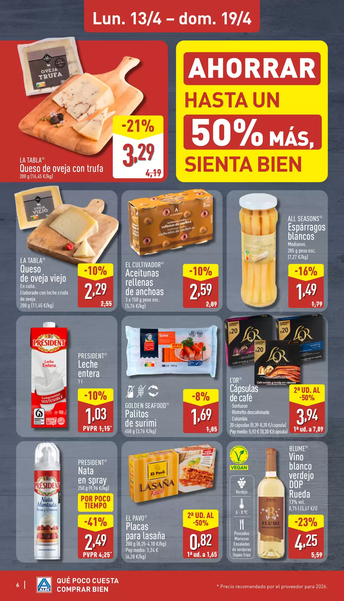 Offres ALDI Espagne de 13 à 19 avril 2026 Comme il coûte peu d'acheter bien ! - ALDI - Espagne - 13 avril 2026 – 19 avril 2026 - Page 6