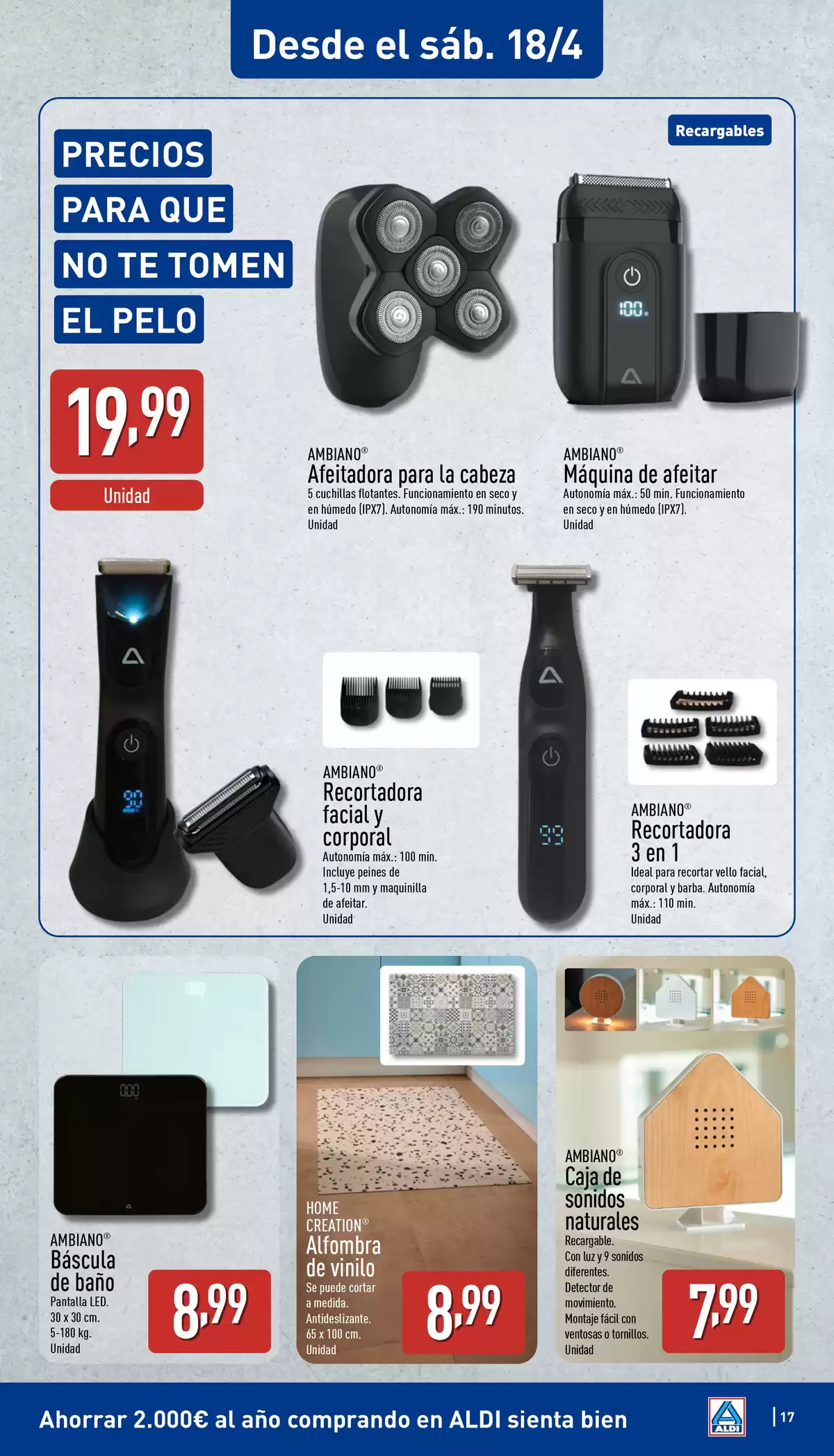 Offres ALDI Espagne de 13 à 19 avril 2026 Comme il coûte peu d'acheter bien ! - ALDI - Espagne - 13 avril 2026 – 19 avril 2026 - Page 17
