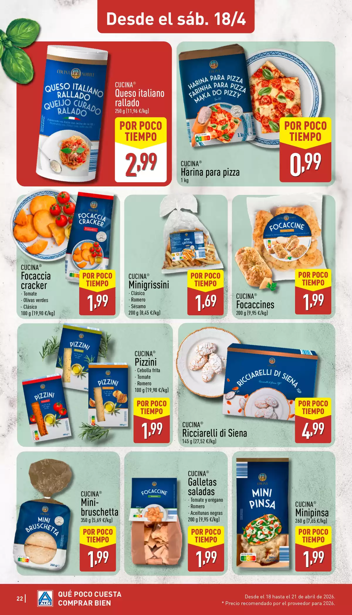 Offres ALDI Espagne de 13 à 19 avril 2026 Comme il coûte peu d'acheter bien ! - ALDI - Espagne - 13 avril 2026 – 19 avril 2026 - Page 22