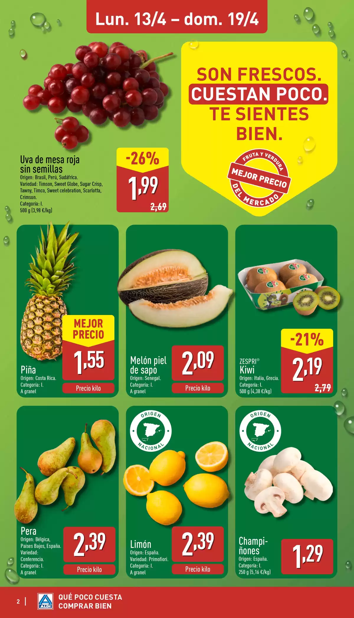 Offres ALDI Espagne de 13 à 19 avril 2026 Comme il coûte peu d'acheter bien ! - ALDI - Espagne - 13 avril 2026 – 19 avril 2026 - Page 2