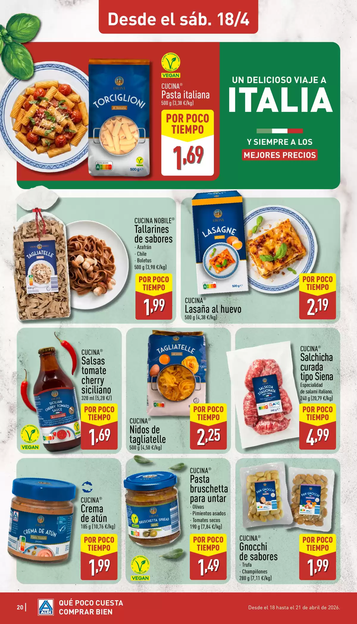 Offres ALDI Espagne de 13 à 19 avril 2026 Comme il coûte peu d'acheter bien ! - ALDI - Espagne - 13 avril 2026 – 19 avril 2026 - Page 20