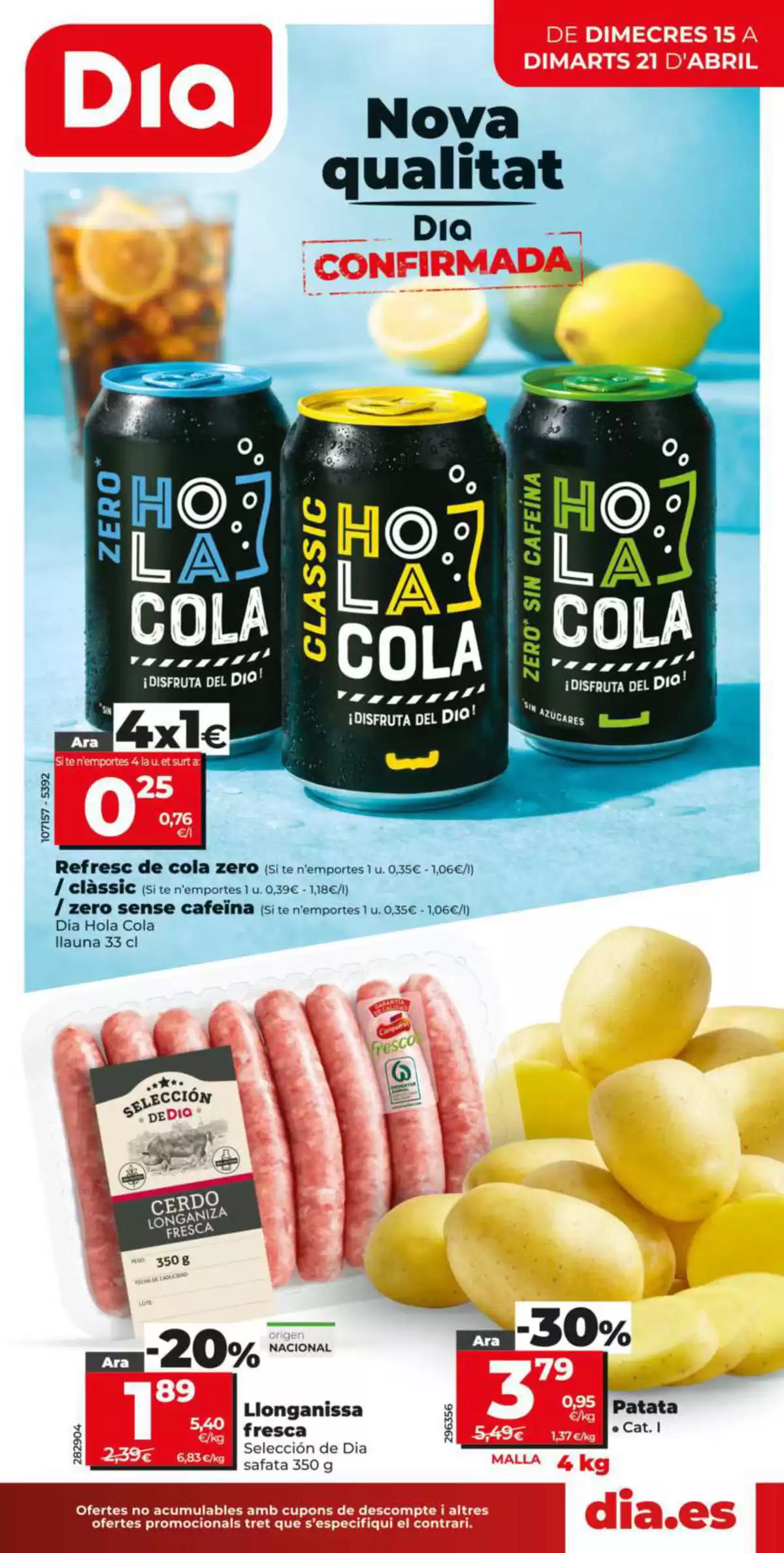 Ofertas de Dia España de 15 a 21 abril 2026 Nova Qualitat - Dia - España - 15 abril 2026 – 21 abril 2026 - Página 1