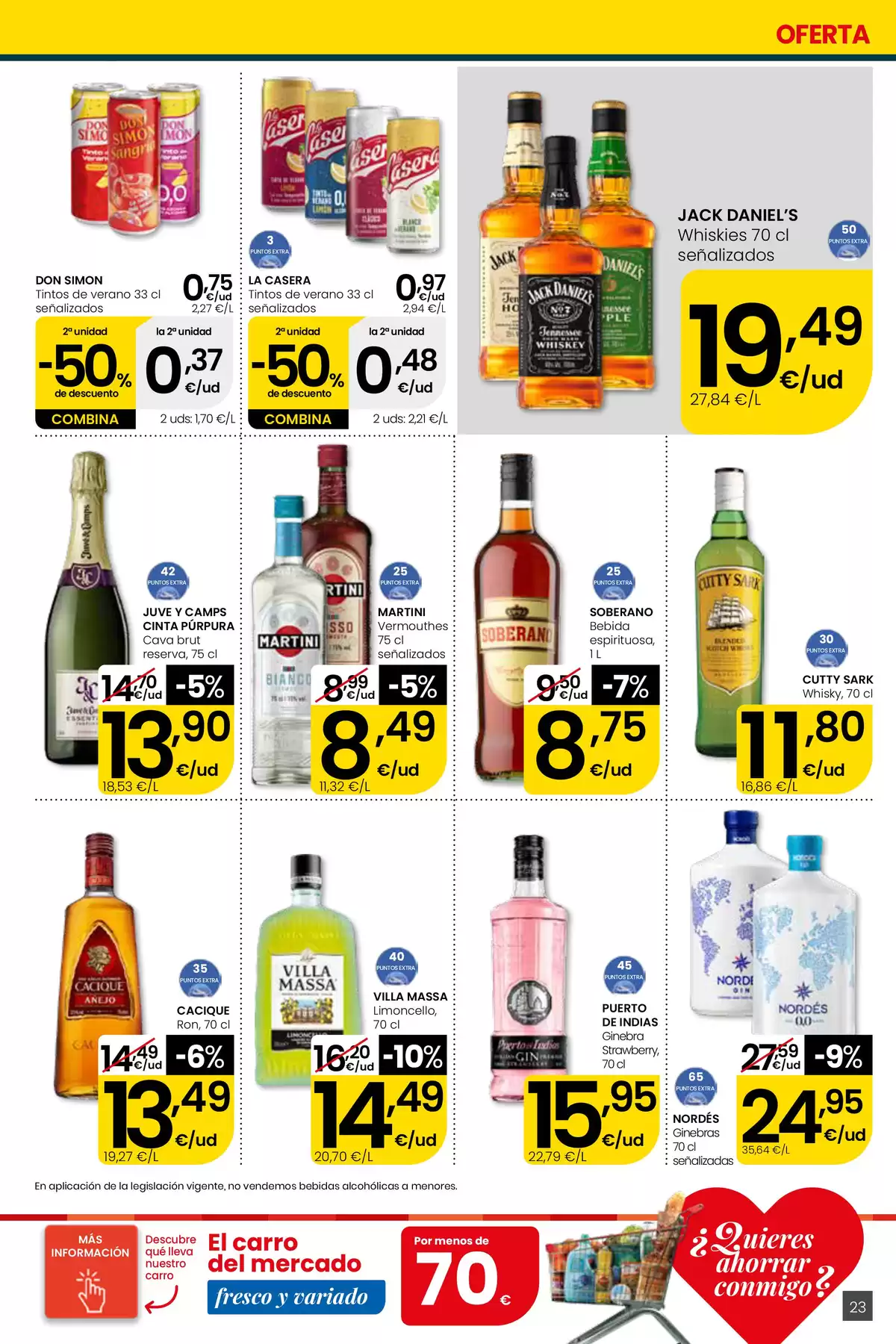 Offres Eroski Supermarché Espagne de 16 à 29 avril 2026 Voulez-vous économiser avec moi ? - Eroski - Espagne - 16 avril 2026 – 29 avril 2026 - Page 23