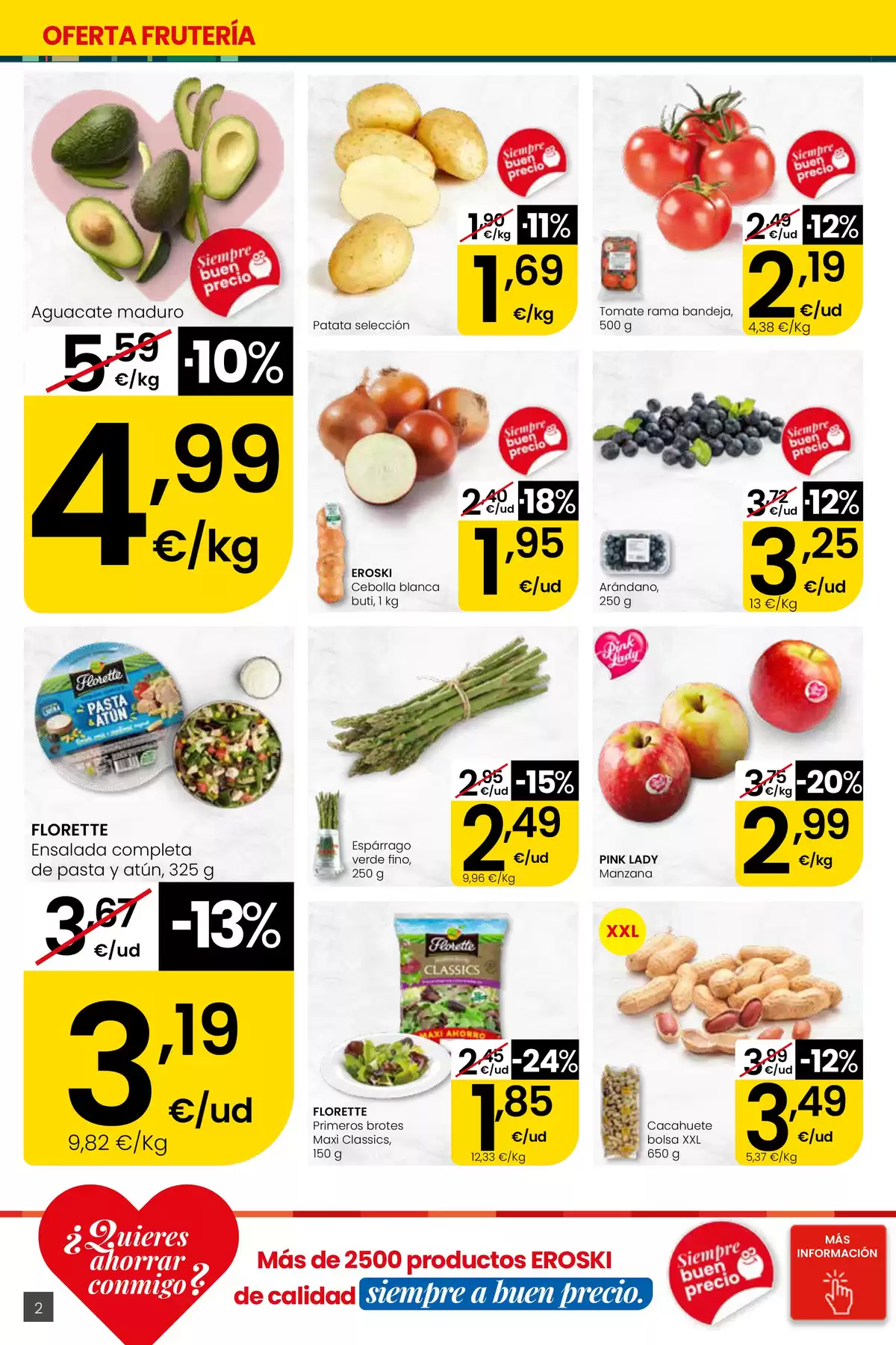 Offres Eroski Supermarché Espagne de 16 à 29 avril 2026 Voulez-vous économiser avec moi ? - Eroski - Espagne - 16 avril 2026 – 29 avril 2026 - Page 2