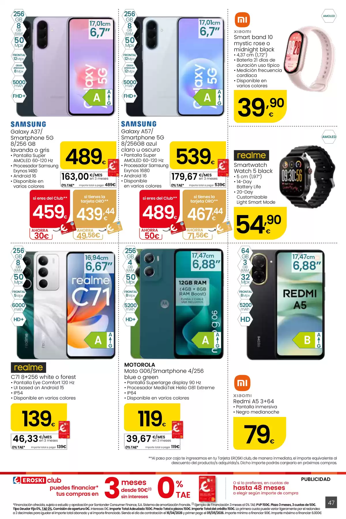 Offres Eroski Supermarché Espagne de 16 à 29 avril 2026 Voulez-vous économiser avec moi ? - Eroski - Espagne - 16 avril 2026 – 29 avril 2026 - Page 47