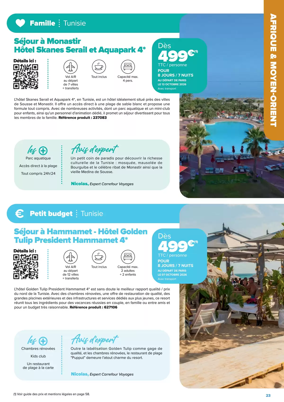 عروض كارفور فرنسا من ٢٢ يناير حتى ٢٢ يونيو ٢٠٢٦ عروض إقامات الجولات السياحية - إبداعات السفر على مفترق الطرق - كارفور - فرنسا - 22 يناير 2026 – 22 يونيو 2026 - صفحة 23