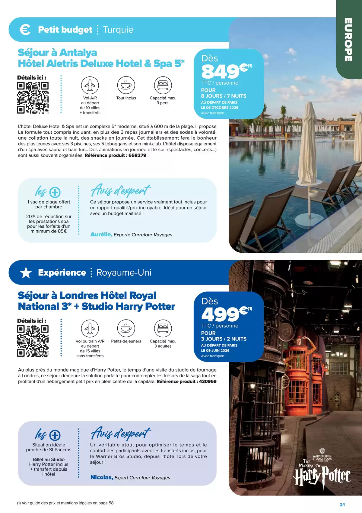 عروض كارفور فرنسا من ٢٢ يناير حتى ٢٢ يونيو ٢٠٢٦ عروض إقامات الجولات السياحية - إبداعات السفر على مفترق الطرق - كارفور - فرنسا - 22 يناير 2026 – 22 يونيو 2026 - صفحة 21