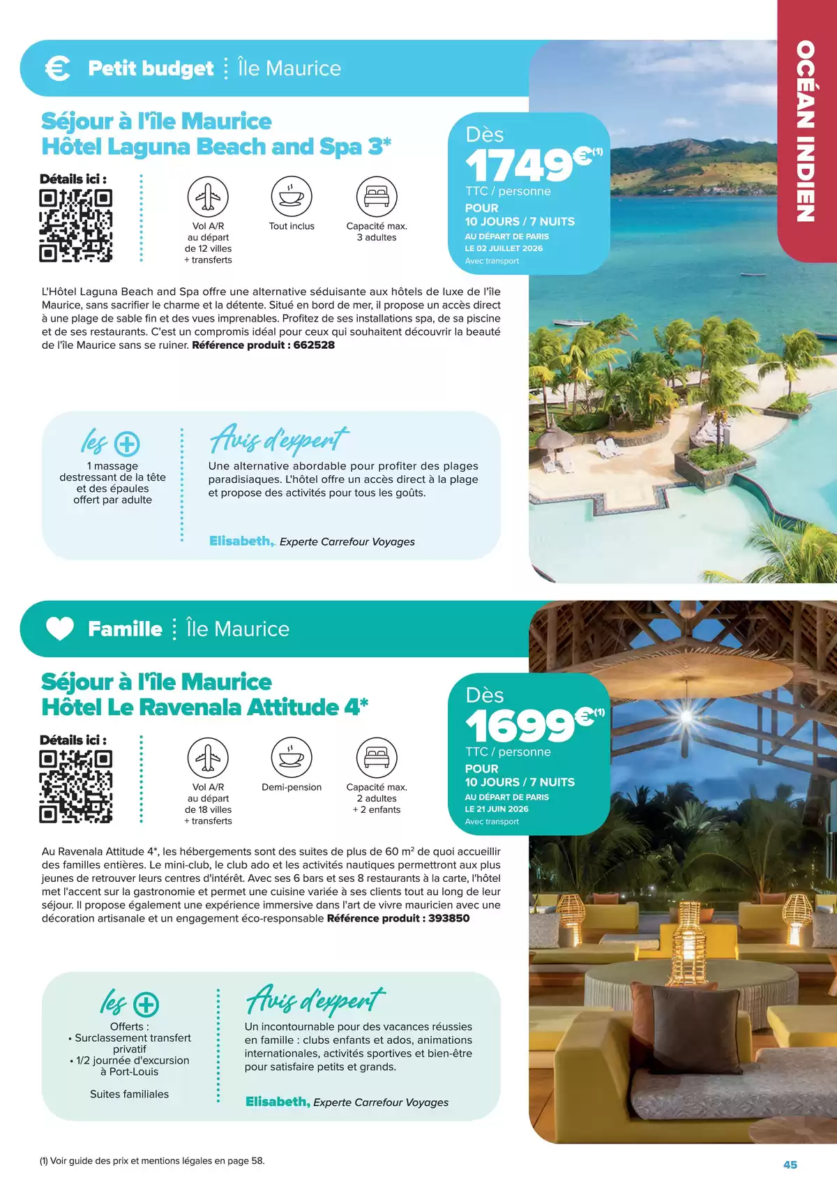 عروض كارفور فرنسا من ٢٢ يناير حتى ٢٢ يونيو ٢٠٢٦ عروض إقامات الجولات السياحية - إبداعات السفر على مفترق الطرق - كارفور - فرنسا - 22 يناير 2026 – 22 يونيو 2026 - صفحة 45