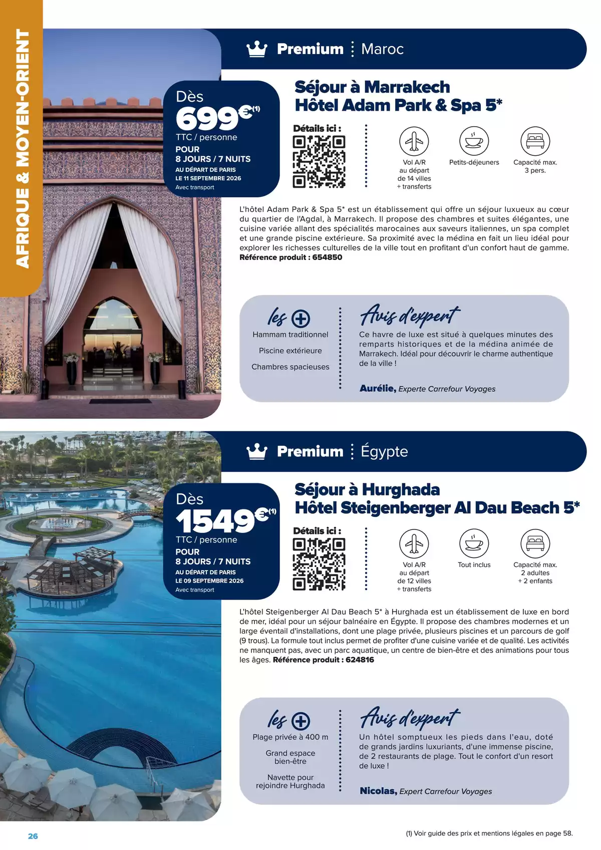 عروض كارفور فرنسا من ٢٢ يناير حتى ٢٢ يونيو ٢٠٢٦ عروض إقامات الجولات السياحية - إبداعات السفر على مفترق الطرق - كارفور - فرنسا - 22 يناير 2026 – 22 يونيو 2026 - صفحة 26