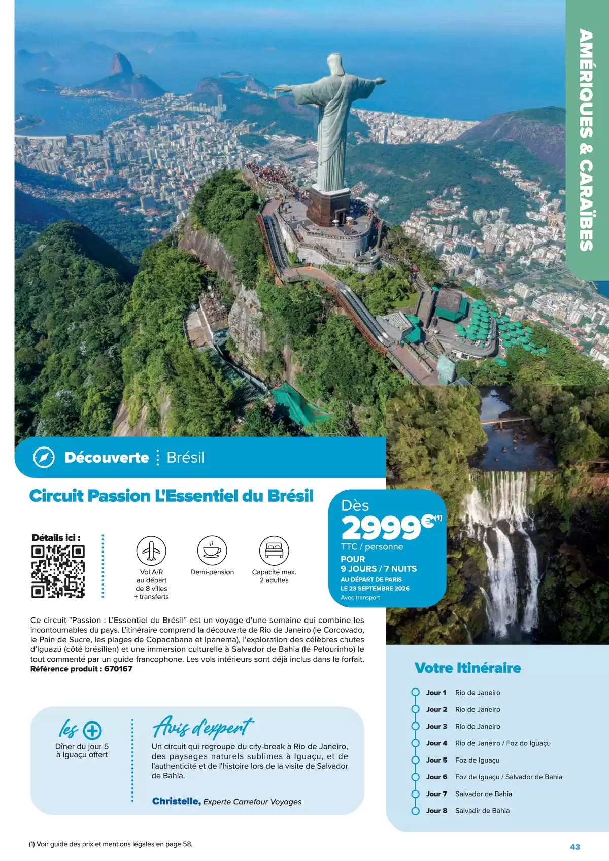 عروض كارفور فرنسا من ٢٢ يناير حتى ٢٢ يونيو ٢٠٢٦ عروض إقامات الجولات السياحية - إبداعات السفر على مفترق الطرق - كارفور - فرنسا - 22 يناير 2026 – 22 يونيو 2026 - صفحة 43