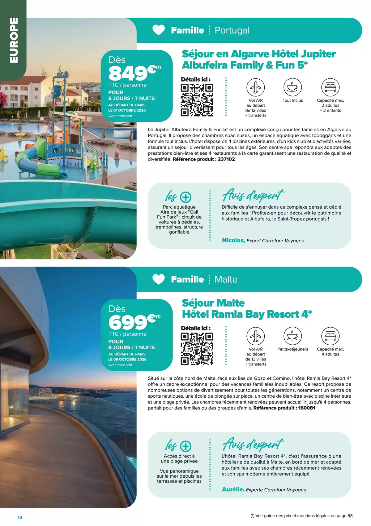 عروض كارفور فرنسا من ٢٢ يناير حتى ٢٢ يونيو ٢٠٢٦ عروض إقامات الجولات السياحية - إبداعات السفر على مفترق الطرق - كارفور - فرنسا - 22 يناير 2026 – 22 يونيو 2026 - صفحة 14